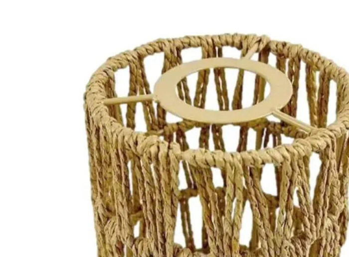 Paper rope lampshade hand woven bamboo lampshade Bohemian style lampshade ﻿ - Image 5